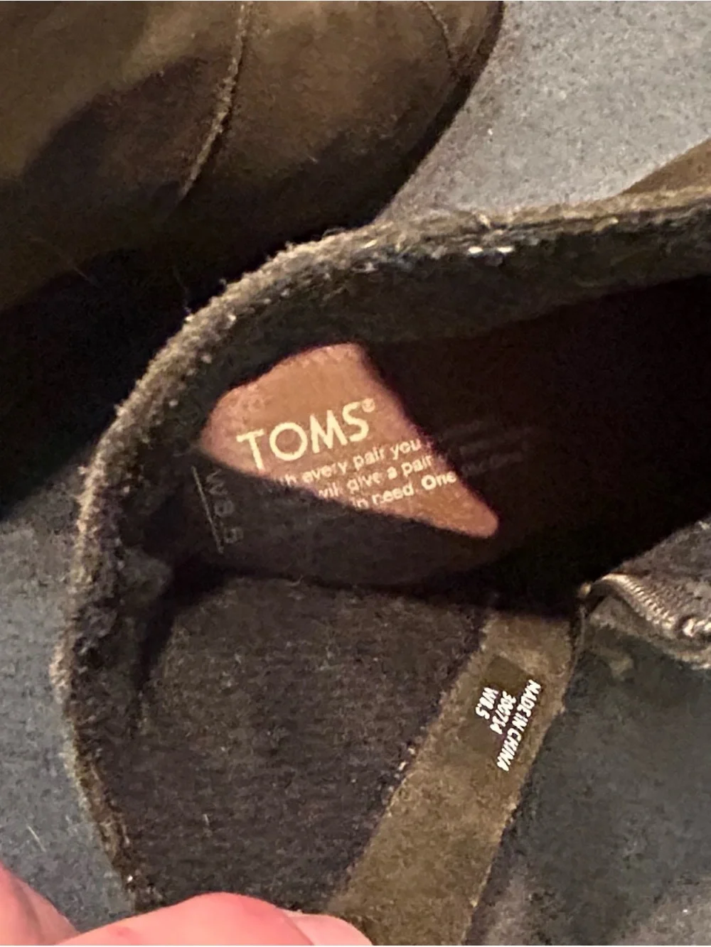 Toms Olive Brown Suede Wedge Ankle Boots